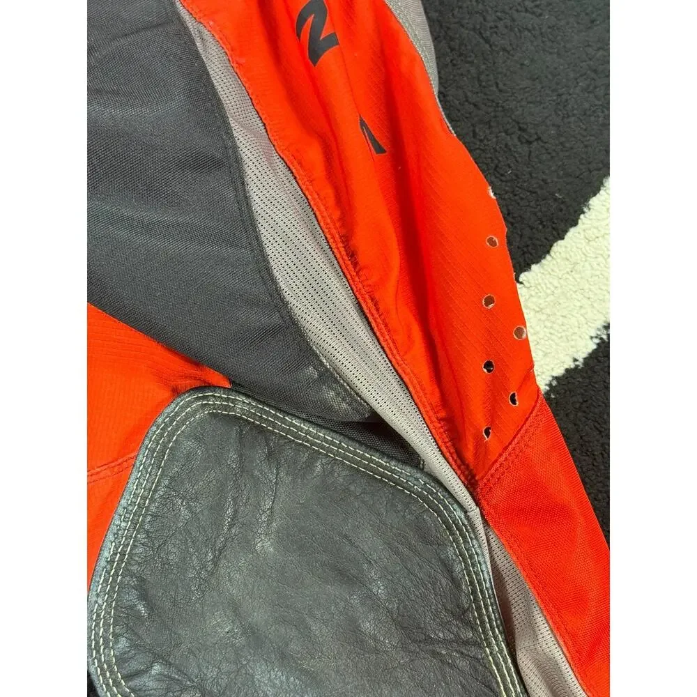 FLY Racing Pants Mens 38x29 Red Gray Kinetic Core Motorcross Padded Riding